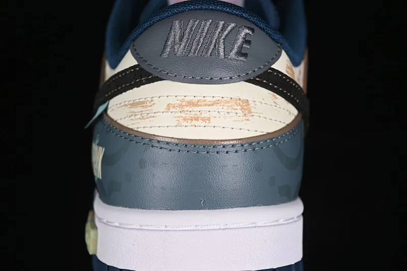 All Categories Nk SB Dunk Series Nk SB Dunk Low Low-top sneakers Nk Dunk Low Panda Prank Age of Sail Wave Search Beige Blue Black Low-top casual sneakers DD1391-400